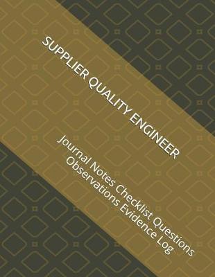 Book cover for Supplier Quality Engineer