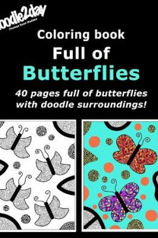 Cover of Coloring book Full of Butterflies