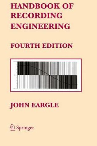 Cover of Handbook of Recording Engineering