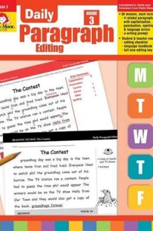 Cover of Daily Paragraph Editing Grade 3