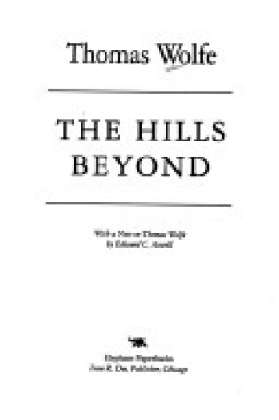 Cover of The Hills Beyond