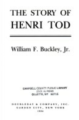Cover of The Story of Henri Tod