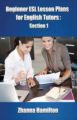 Book cover for Beginner ESL Lesson Plans for English Tutors