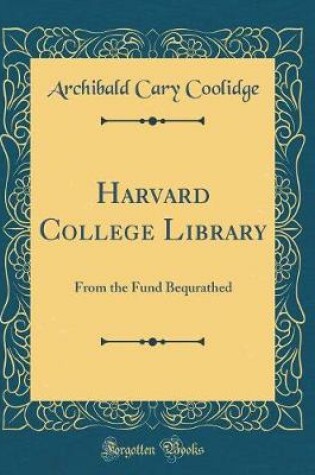 Cover of Harvard College Library