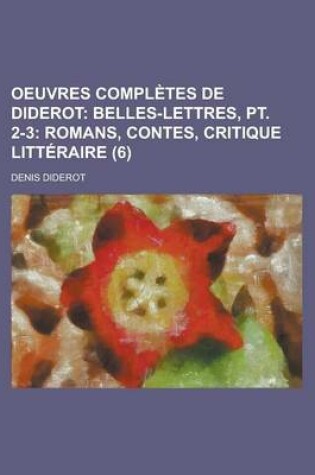 Cover of Oeuvres Completes de Diderot (6)