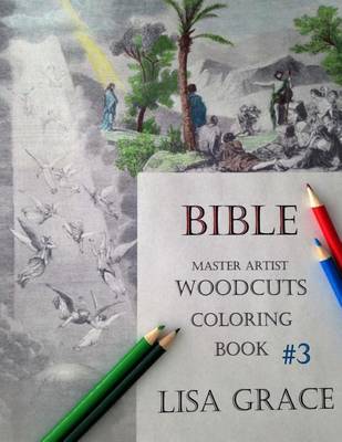 Book cover for Bible Master Artist Woodcuts Coloring Book for Adults #3