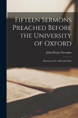 Cover of Fifteen Sermons Preached Before the University of Oxford