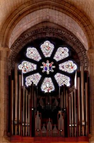 Cover of Stained Glass Window with Organ Pipes in Cathedral Journal