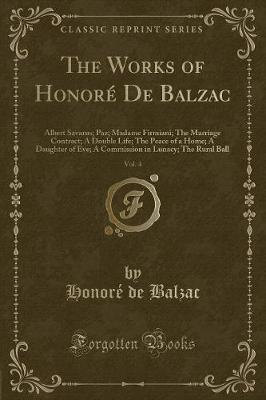 Book cover for The Works of Honoré de Balzac, Vol. 4