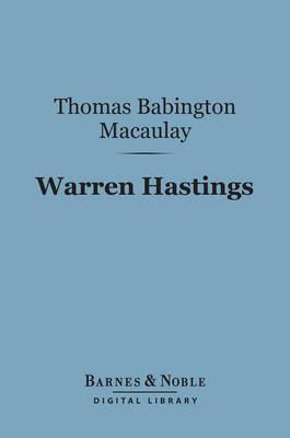 Book cover for Warren Hastings (Barnes & Noble Digital Library)