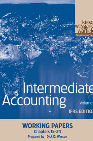 Cover of Intermediate Accounting, Working Papers, Volume 2