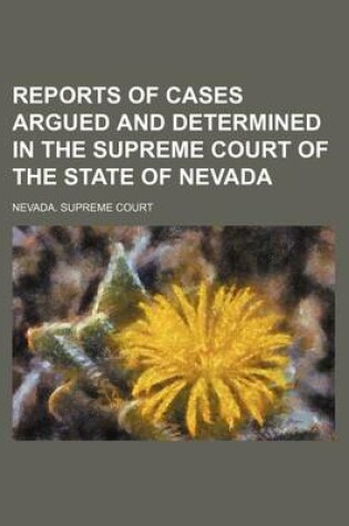 Cover of Reports of Cases Argued and Determined in the Supreme Court of the State of Nevada Volume 5