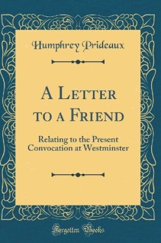 Cover of A Letter to a Friend