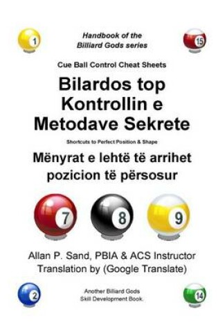 Cover of Cue Ball Control Cheat Sheets (Albanian)