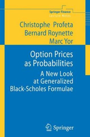 Cover of Option Prices as Probabilities
