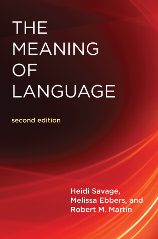 Cover of The Meaning of Language, second edition