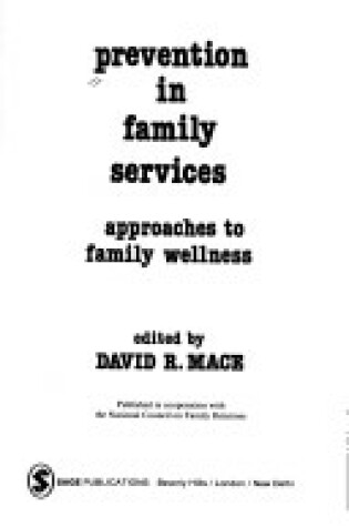 Cover of Prevention in Family Services