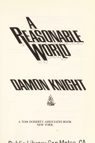 Cover of A Reasonable World