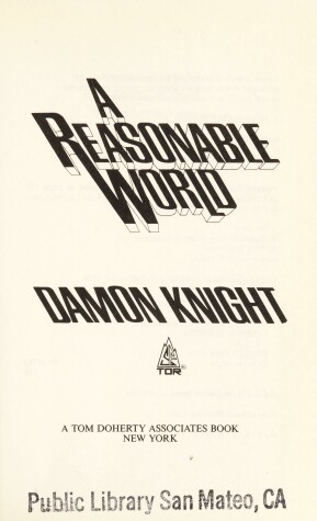 Book cover for A Reasonable World