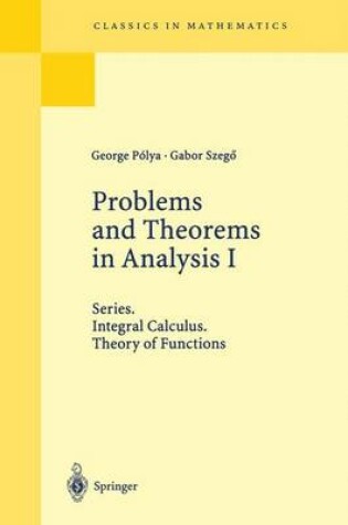 Cover of Problems and Theorems in Analysis