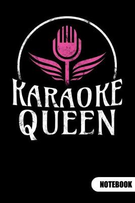 Book cover for Karaoke Queen. Notebook