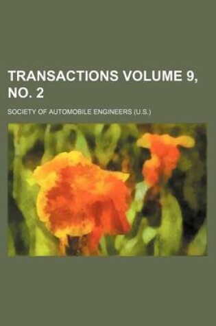 Cover of Transactions Volume 9, No. 2