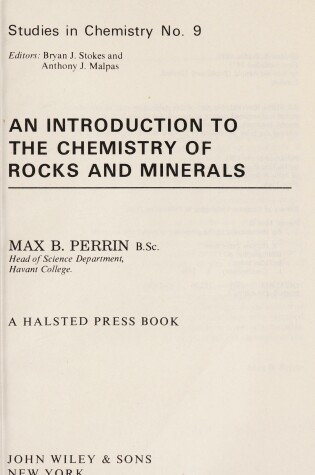 Cover of Perrin: an Introduction to the Chemistry