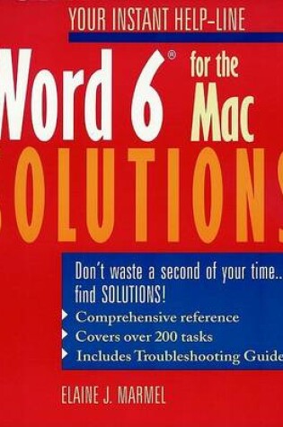 Cover of Word 6 for the Mac Solutions