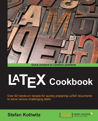 Book cover for LaTeX Cookbook