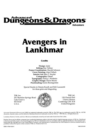 Cover of Avengers in Lankhmar