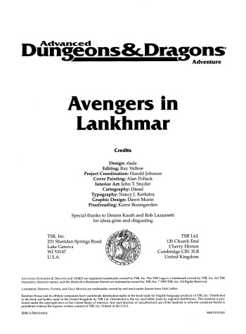 Book cover for Avengers in Lankhmar