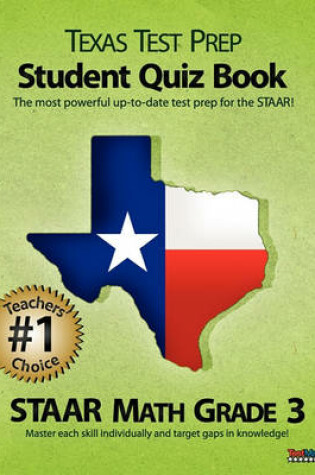 Cover of Texas Test Prep Student Quiz Book Staar Math Grade 3