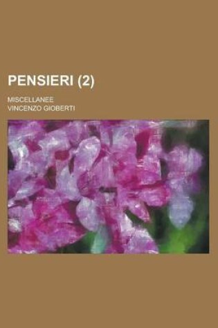 Cover of Pensieri; Miscellanee (2)