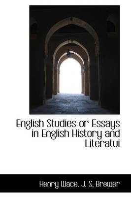 Book cover for English Studies or Essays in English History and Literatui