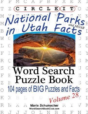 Book cover for Circle It, National Parks in Utah Facts, Word Search, Puzzle Book