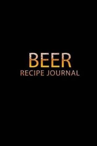 Cover of Beer Recipe Journal