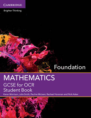 Cover of GCSE Mathematics for OCR Foundation Student Book