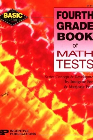 Cover of Fourth Grade Book of Math Tests