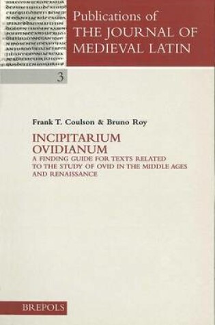 Cover of Incipitarium Ovidianum