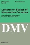 Book cover for Lectures on Spaces of Nonpositive Curvature