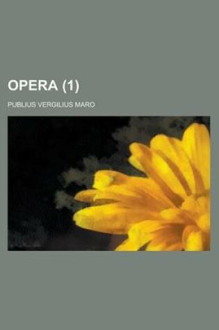 Cover of Opera Volume 1