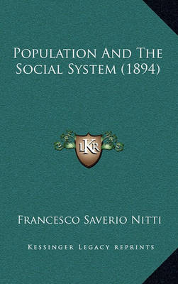 Book cover for Population and the Social System (1894)