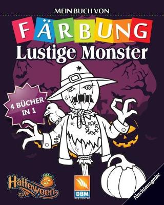 Book cover for Lustige Monster - 4 bucher in 1 - Nachtausgabe