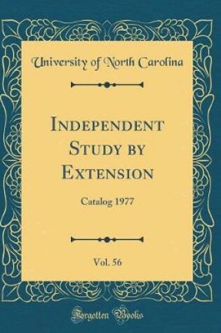 Cover of Independent Study by Extension, Vol. 56