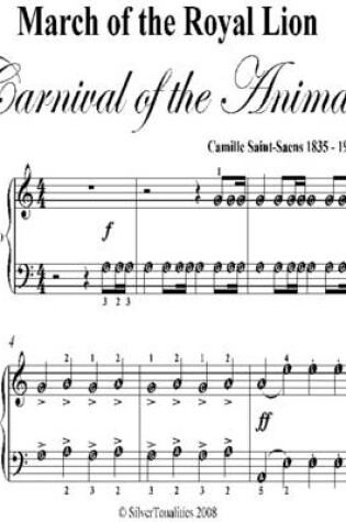 Cover of March of the Royal Lion Carnival of the Animals Easy Piano Sheet Music