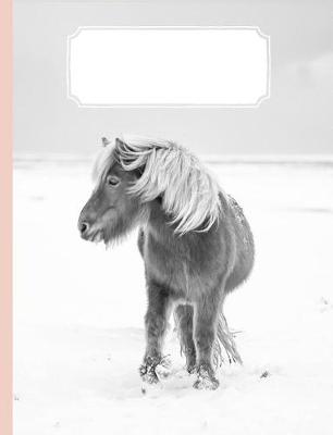 Book cover for Cute Little Pony in Snow Composition Book