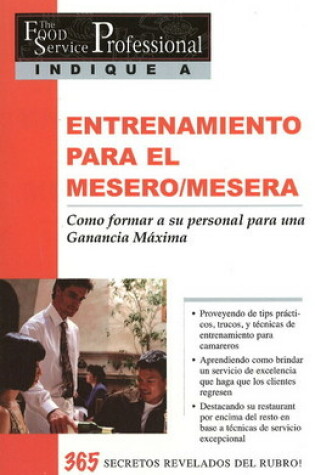 Cover of Entrenamiento Para El Mesero/Mesera