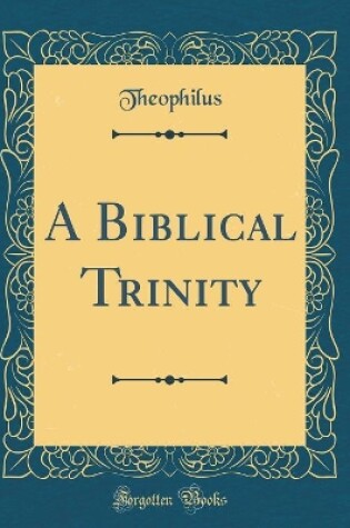 Cover of A Biblical Trinity (Classic Reprint)