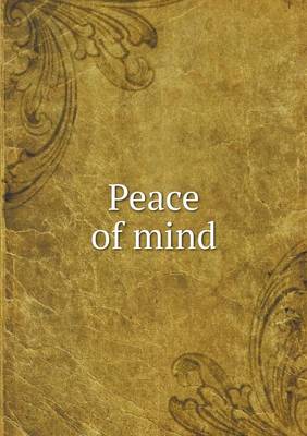 Book cover for Peace of mind