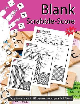 Book cover for Blank Scrabble - Score Vol.03